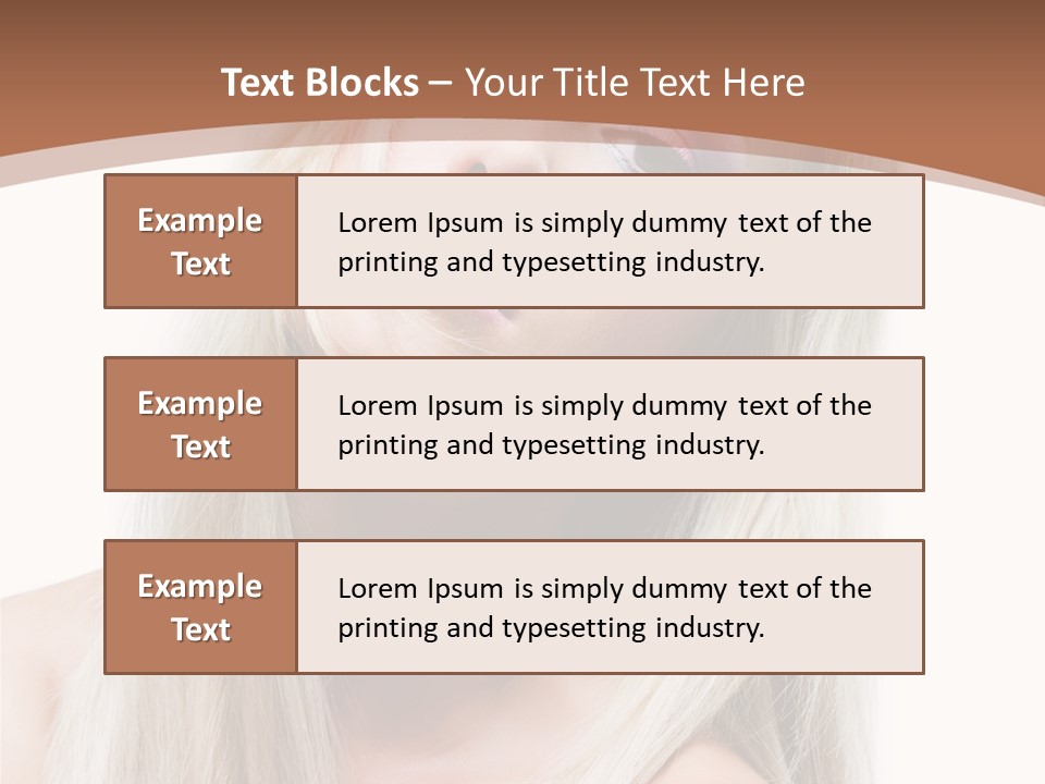 Eye Blue Glamour PowerPoint Template