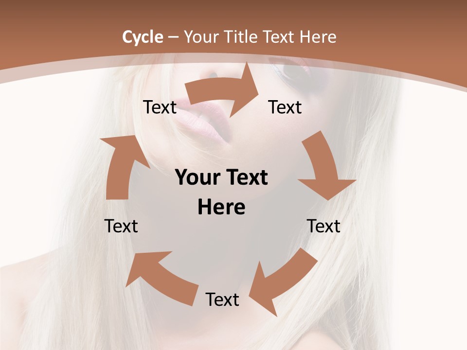 Eye Blue Glamour PowerPoint Template