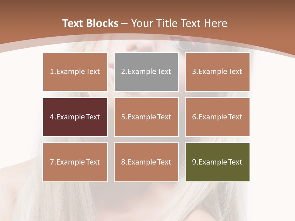 Eye Blue Glamour PowerPoint Template