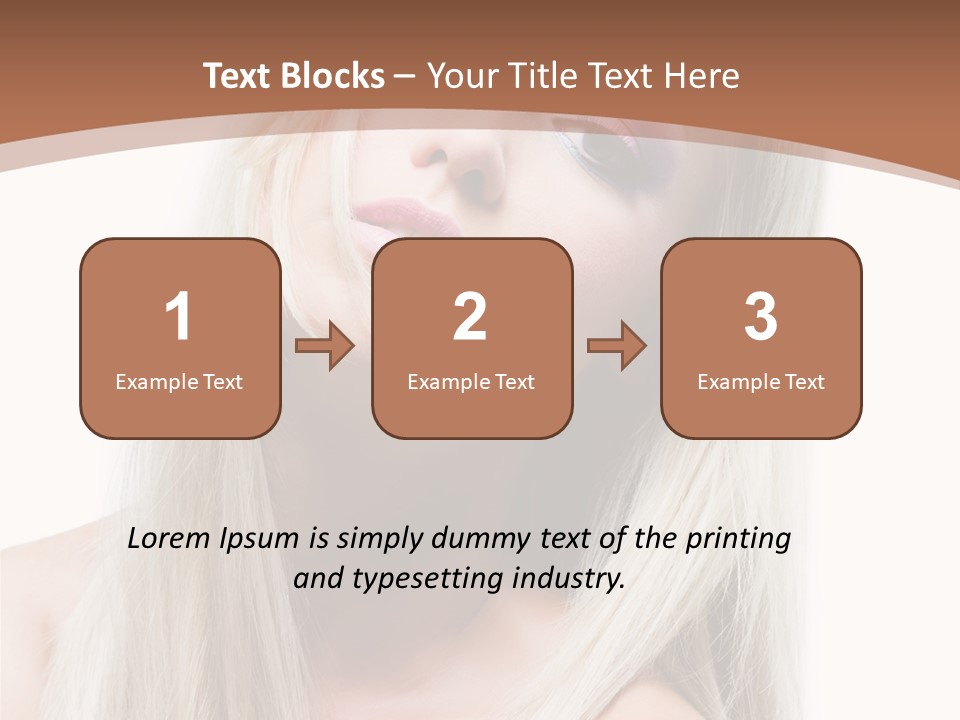 Eye Blue Glamour PowerPoint Template