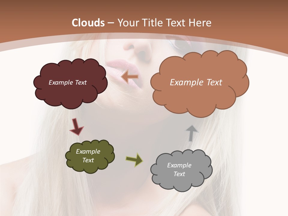 Eye Blue Glamour PowerPoint Template