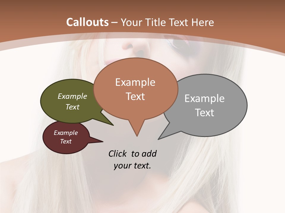 Eye Blue Glamour PowerPoint Template