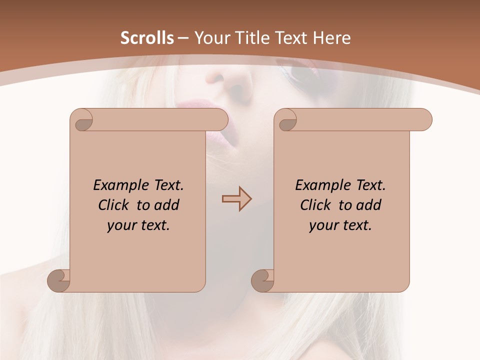 Eye Blue Glamour PowerPoint Template
