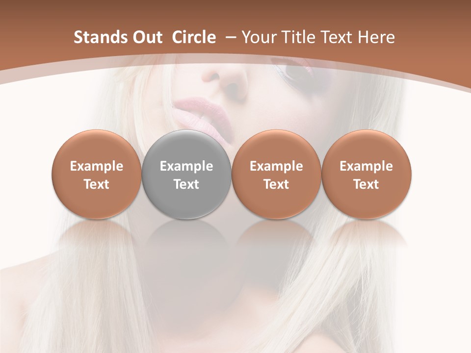 Eye Blue Glamour PowerPoint Template