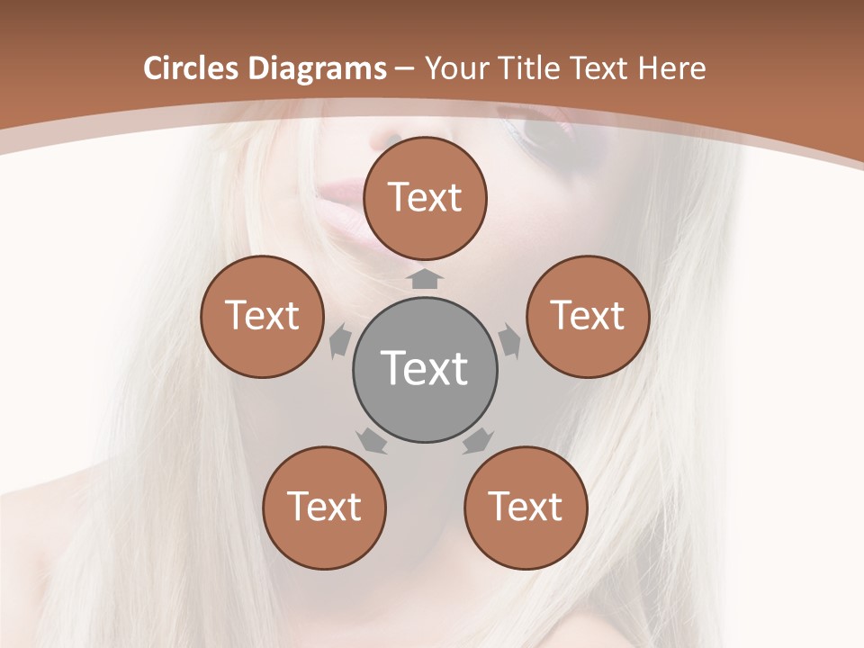 Eye Blue Glamour PowerPoint Template