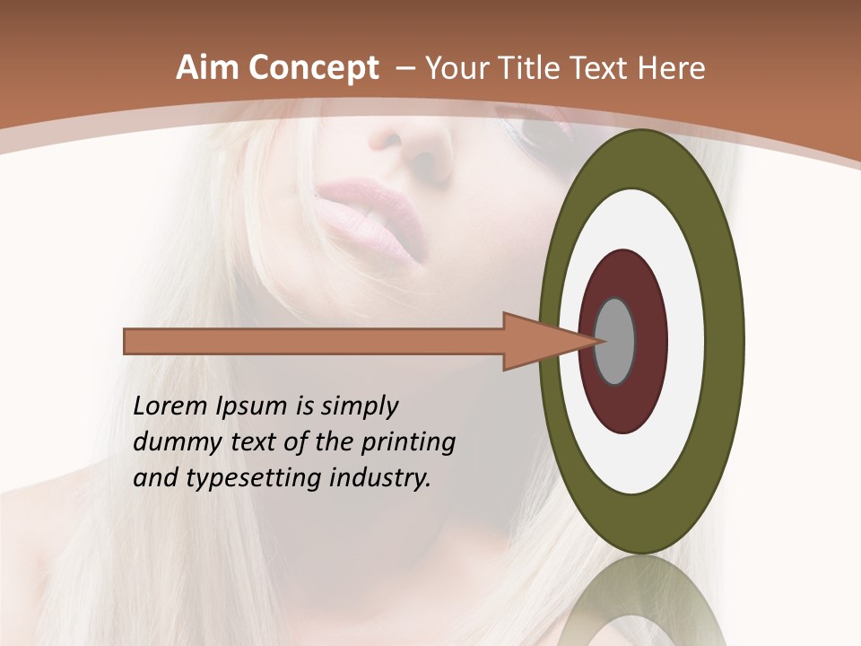 Eye Blue Glamour PowerPoint Template