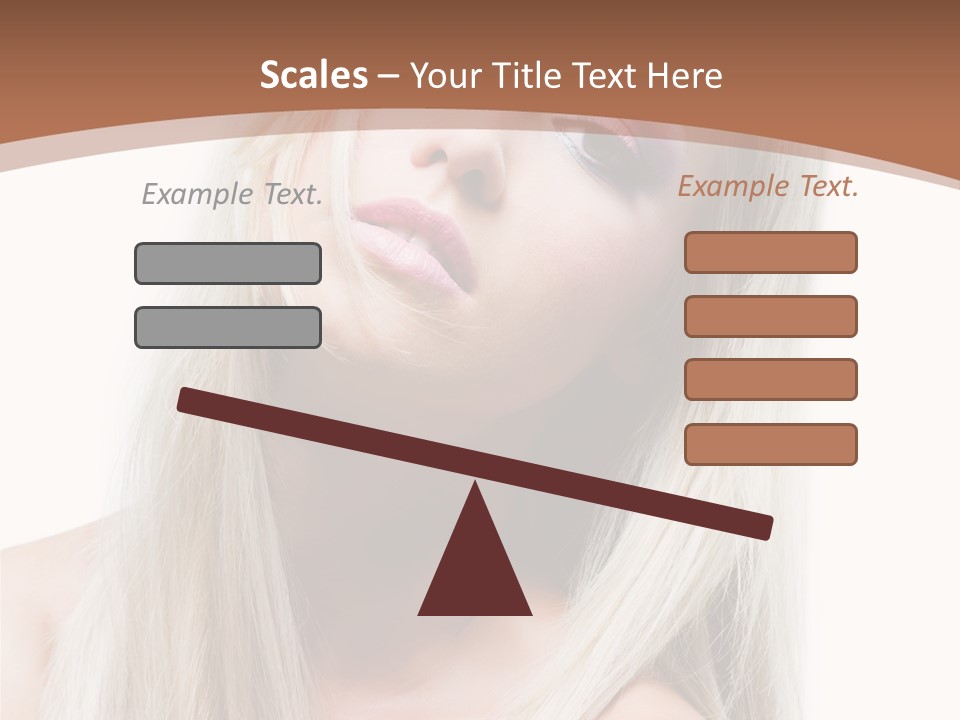 Eye Blue Glamour PowerPoint Template