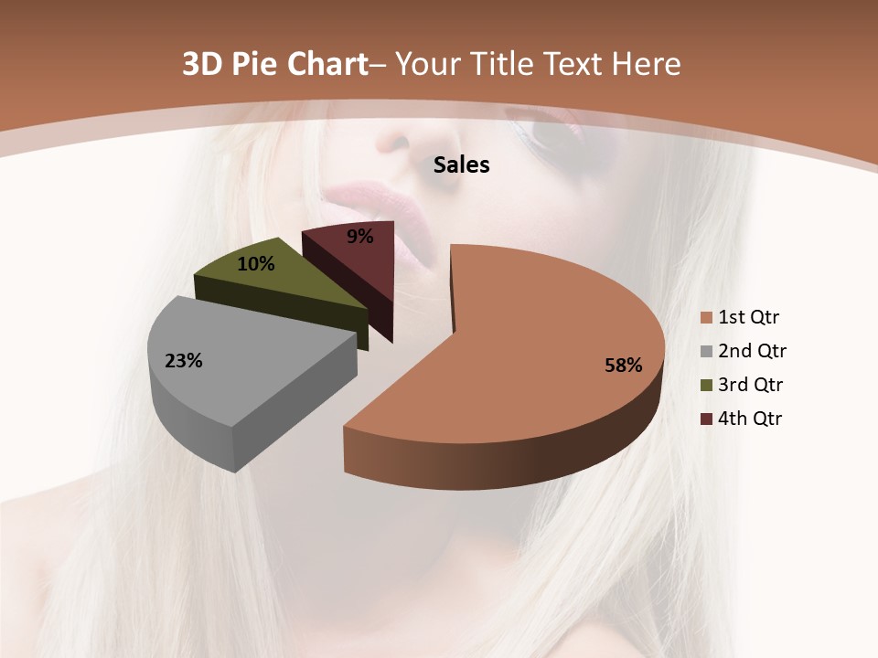 Eye Blue Glamour PowerPoint Template