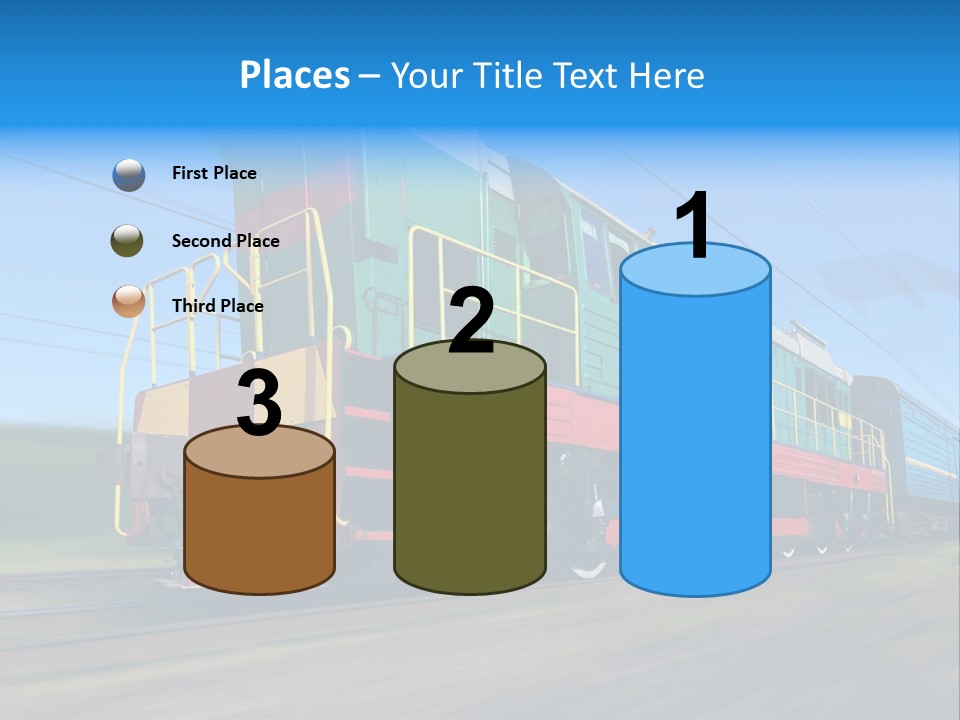 Summer Transportation Rail PowerPoint Template