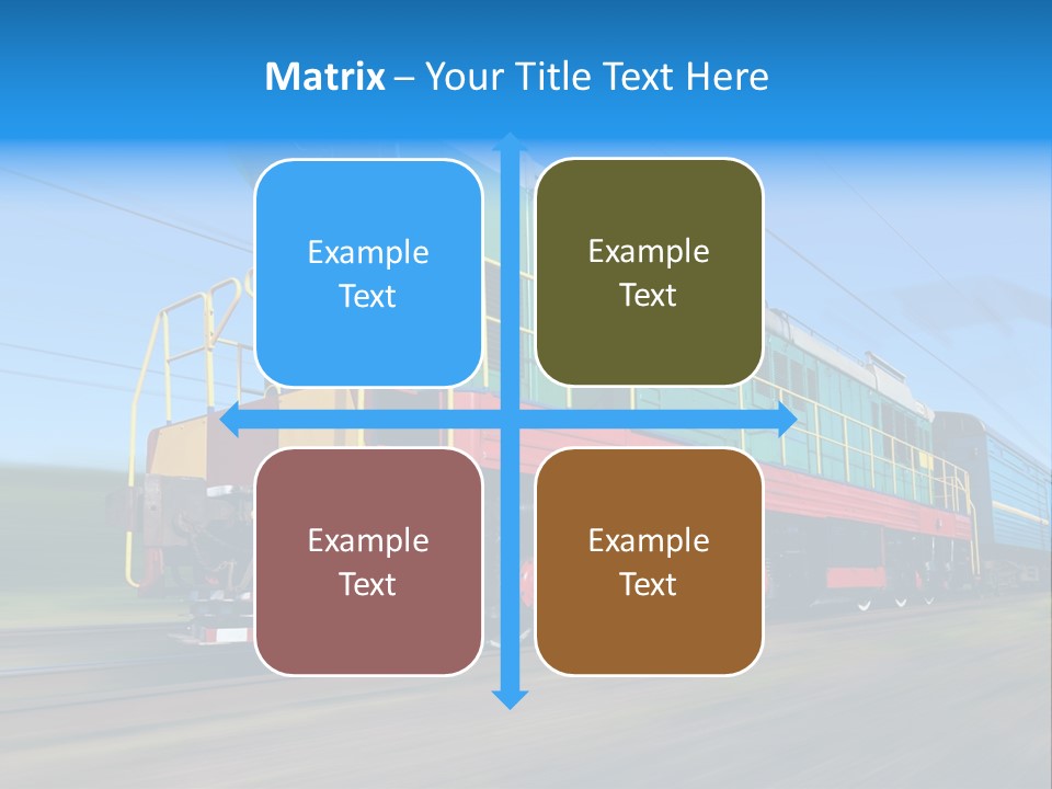 Summer Transportation Rail PowerPoint Template