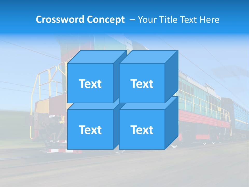 Summer Transportation Rail PowerPoint Template