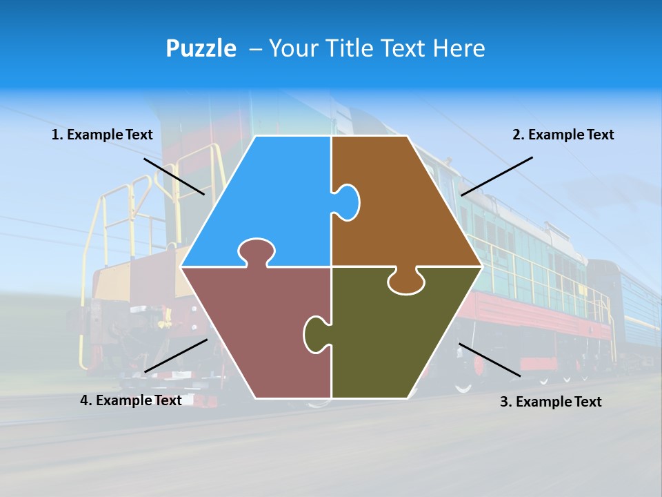 Summer Transportation Rail PowerPoint Template