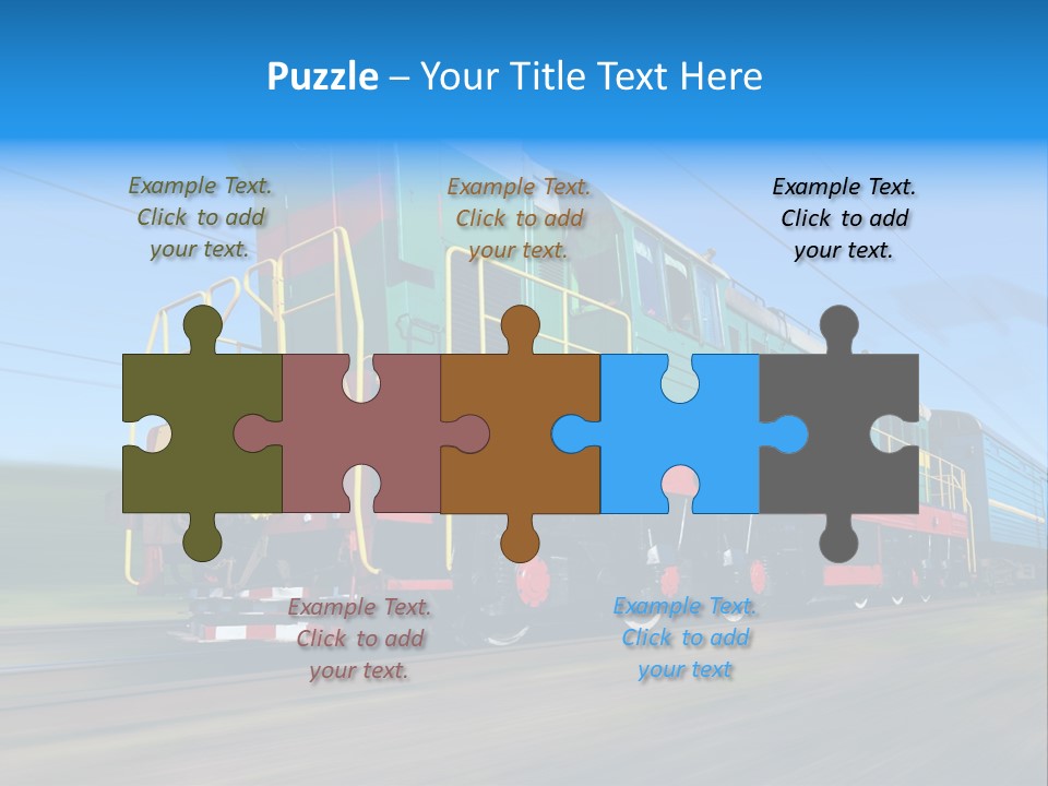 Summer Transportation Rail PowerPoint Template