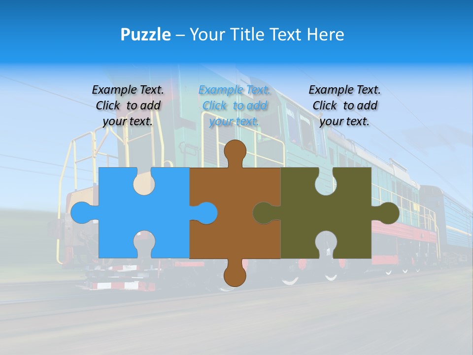 Summer Transportation Rail PowerPoint Template