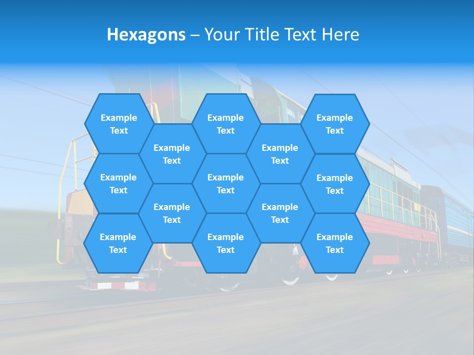 Summer Transportation Rail PowerPoint Template
