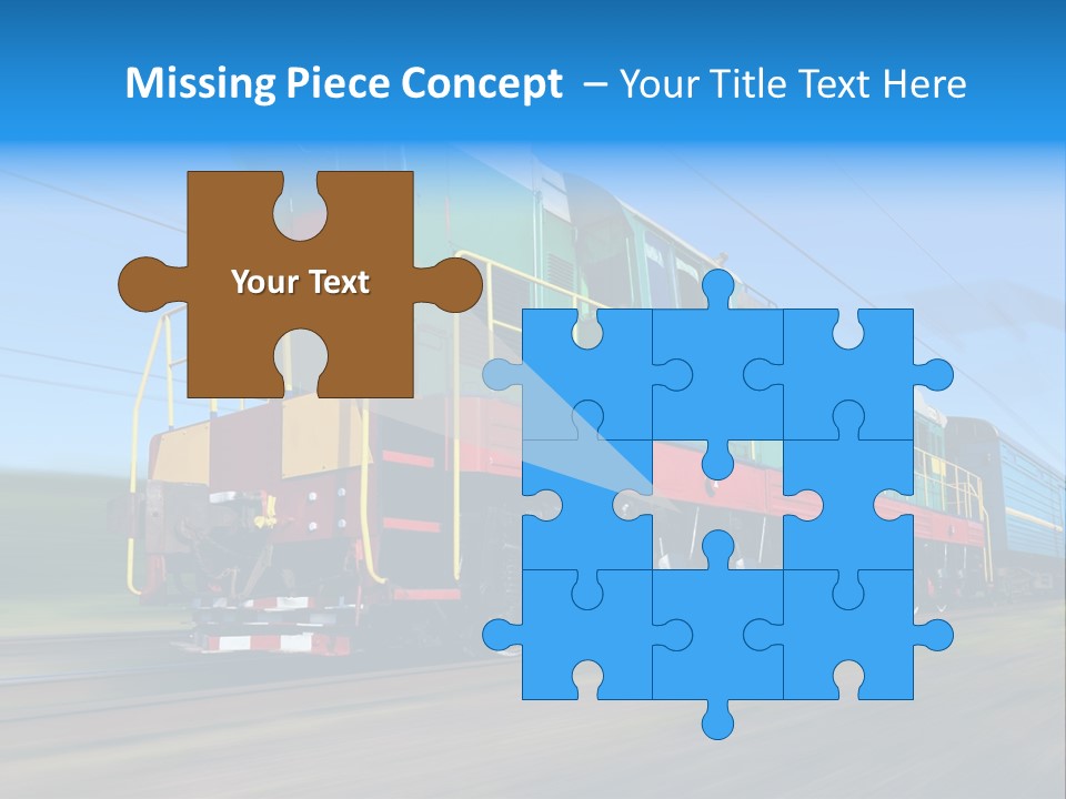 Summer Transportation Rail PowerPoint Template