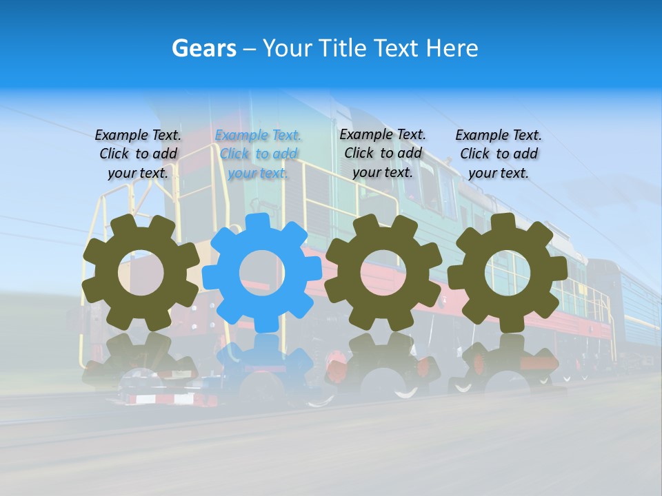 Summer Transportation Rail PowerPoint Template