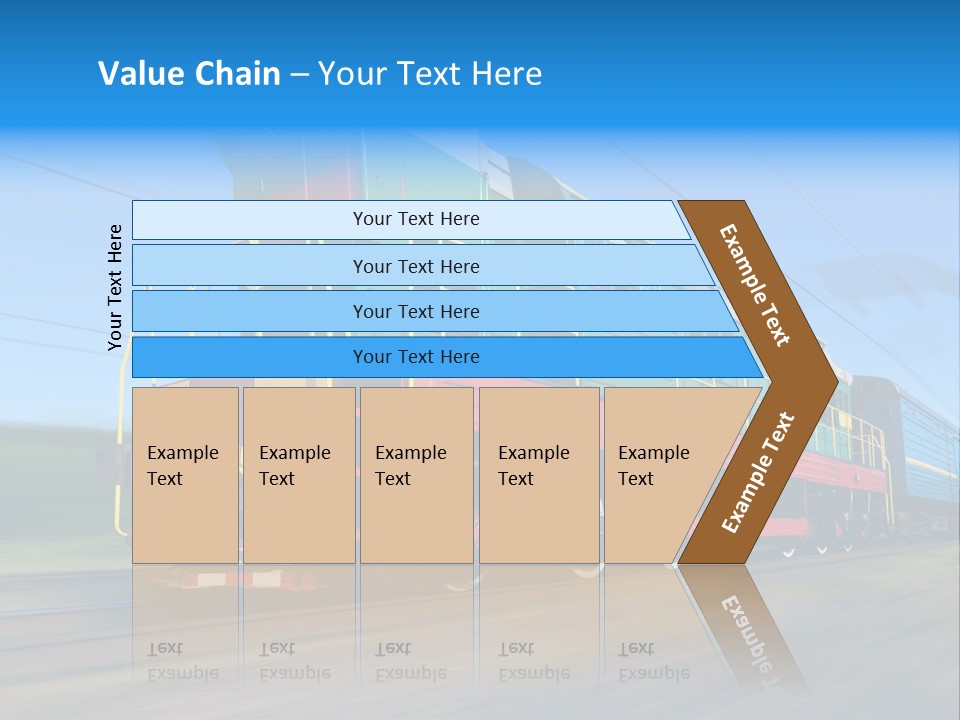 Summer Transportation Rail PowerPoint Template