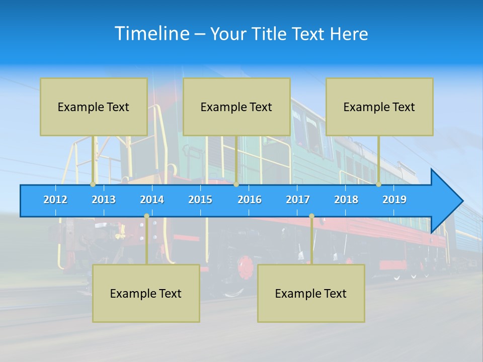Summer Transportation Rail PowerPoint Template