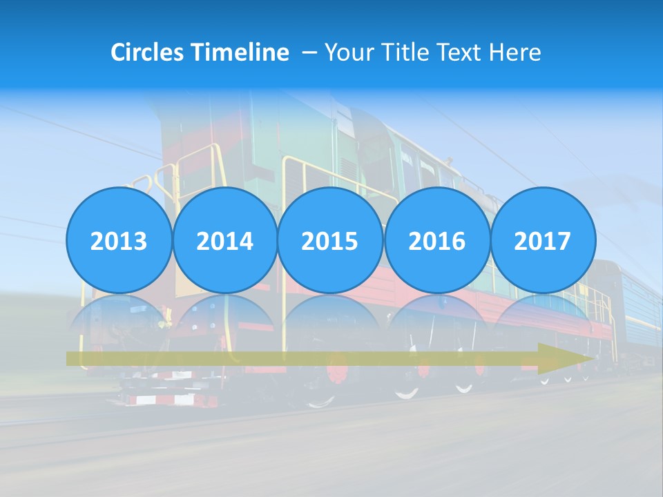 Summer Transportation Rail PowerPoint Template