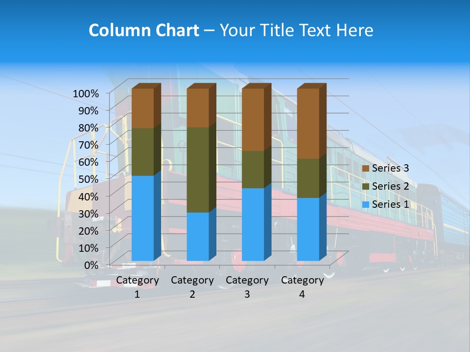 Summer Transportation Rail PowerPoint Template