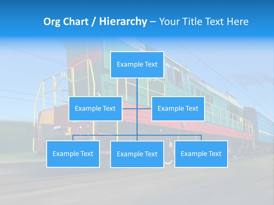Summer Transportation Rail PowerPoint Template
