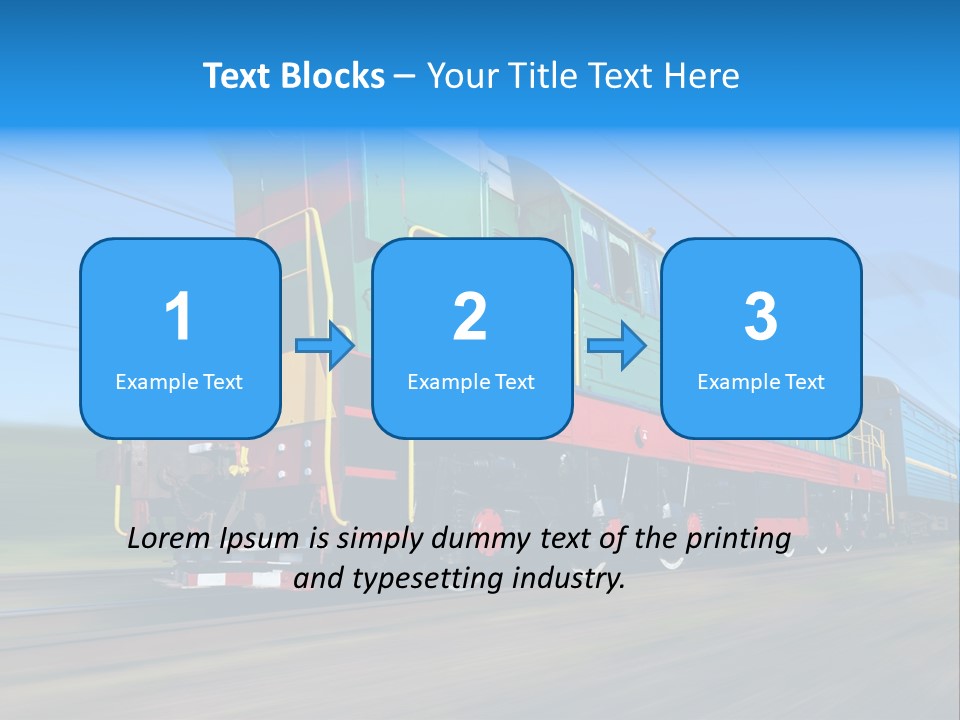 Summer Transportation Rail PowerPoint Template