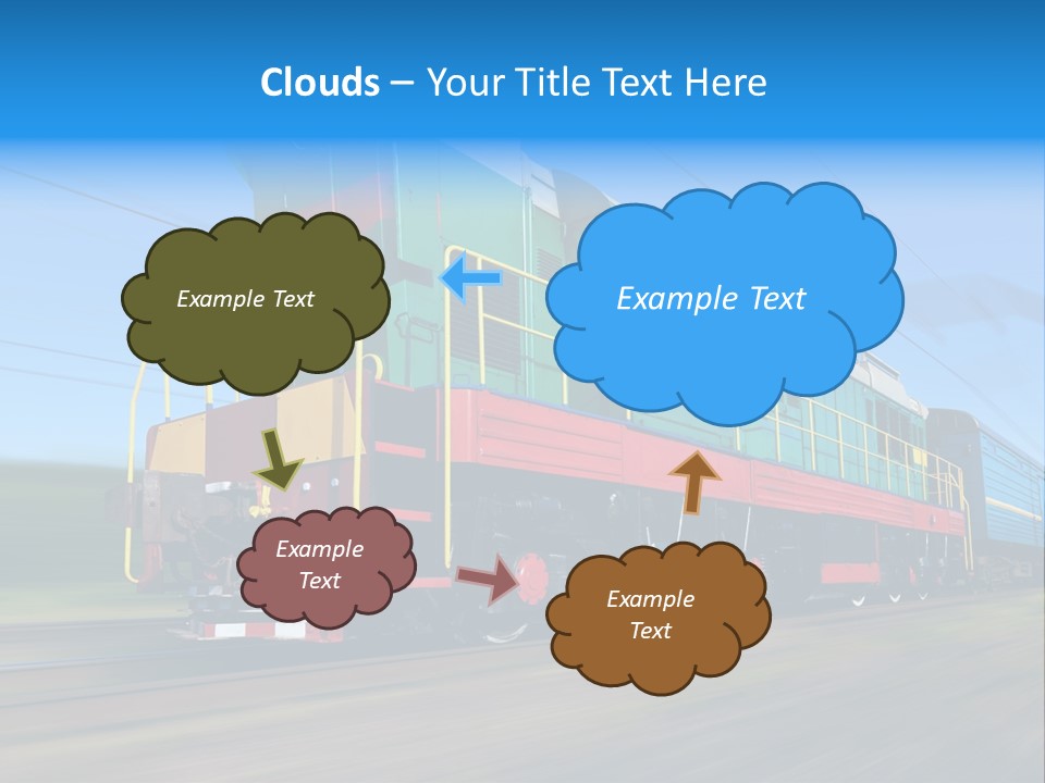 Summer Transportation Rail PowerPoint Template