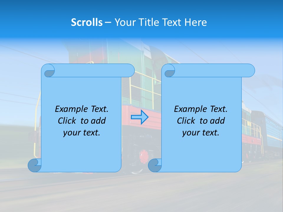 Summer Transportation Rail PowerPoint Template