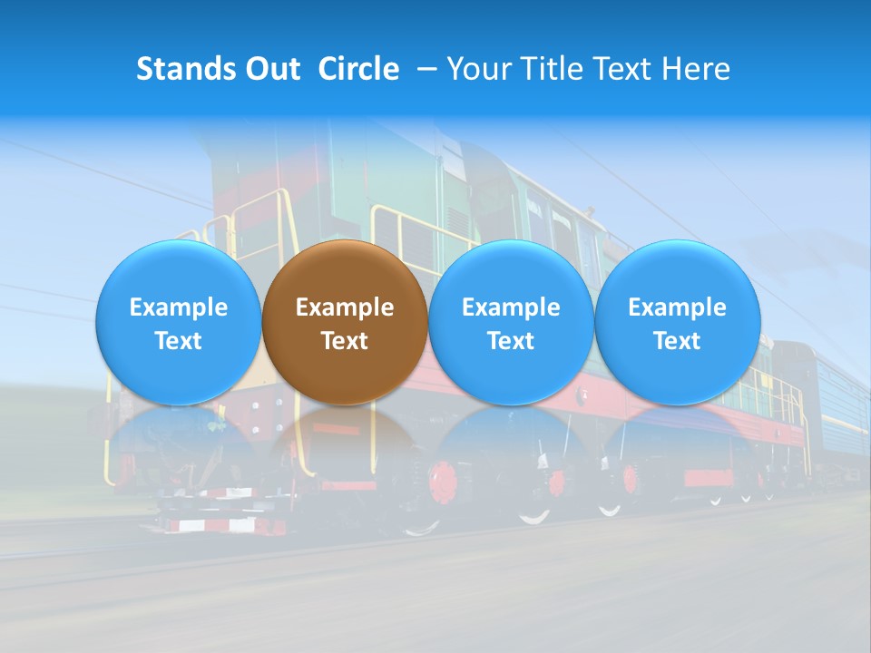 Summer Transportation Rail PowerPoint Template
