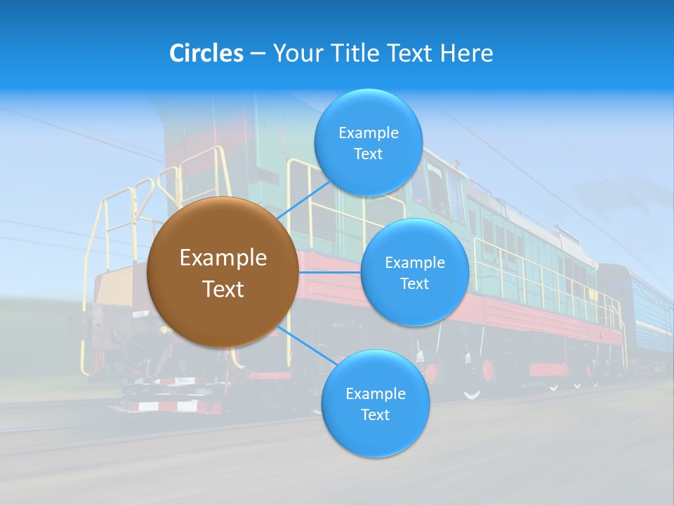 Summer Transportation Rail PowerPoint Template