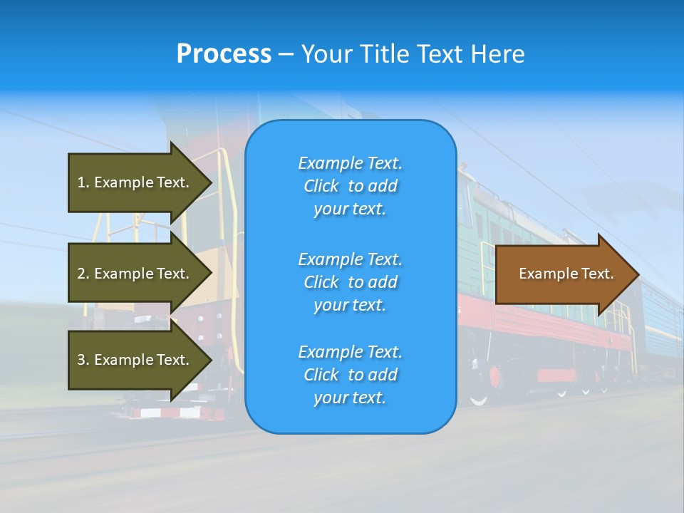 Summer Transportation Rail PowerPoint Template