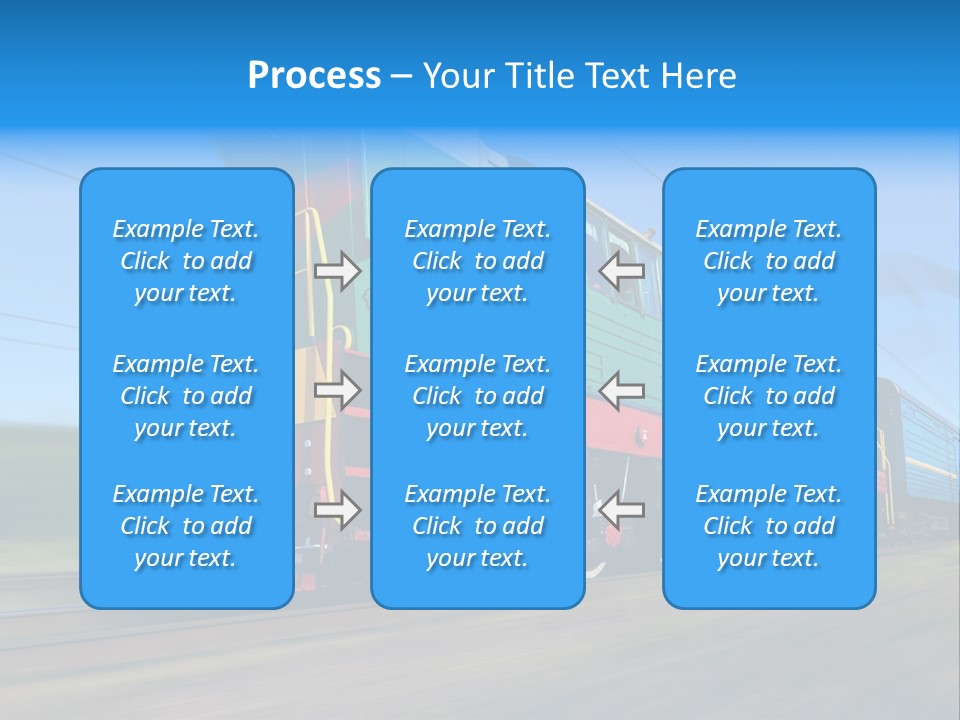 Summer Transportation Rail PowerPoint Template