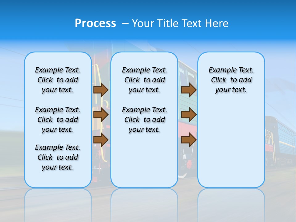Summer Transportation Rail PowerPoint Template