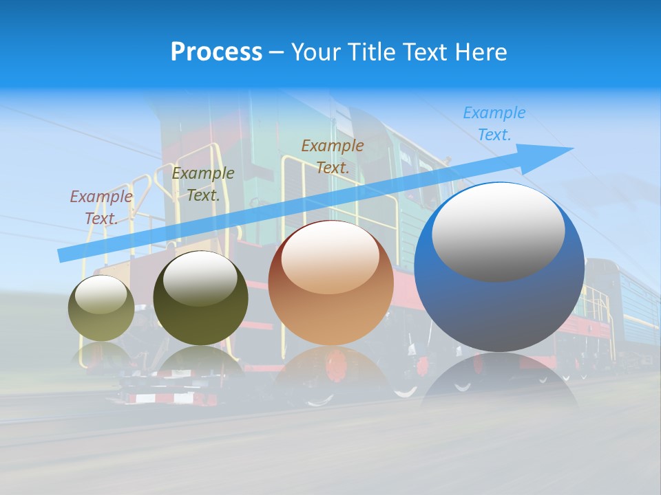 Summer Transportation Rail PowerPoint Template
