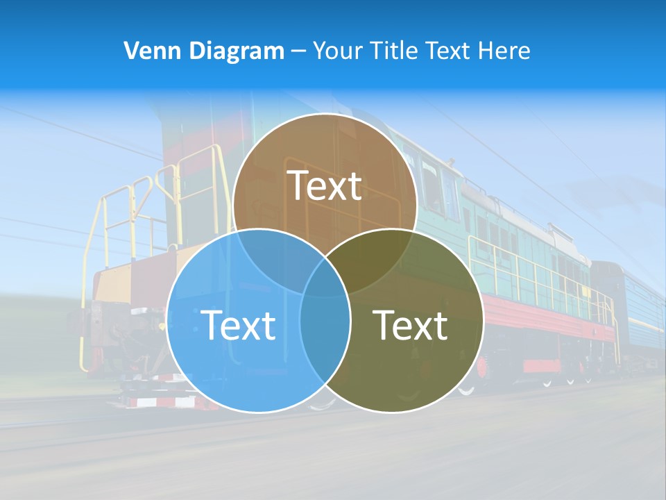 Summer Transportation Rail PowerPoint Template