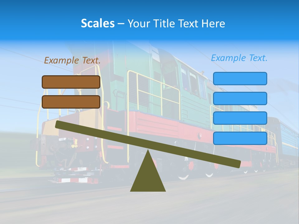 Summer Transportation Rail PowerPoint Template