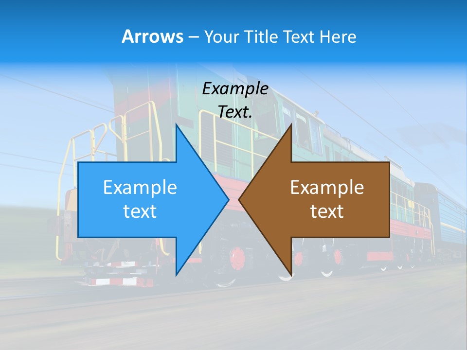 Summer Transportation Rail PowerPoint Template