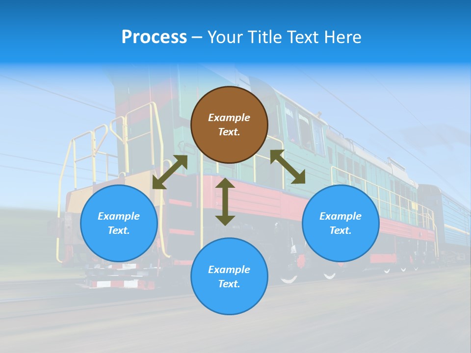Summer Transportation Rail PowerPoint Template
