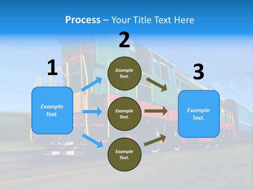 Summer Transportation Rail PowerPoint Template