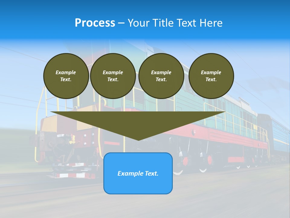 Summer Transportation Rail PowerPoint Template