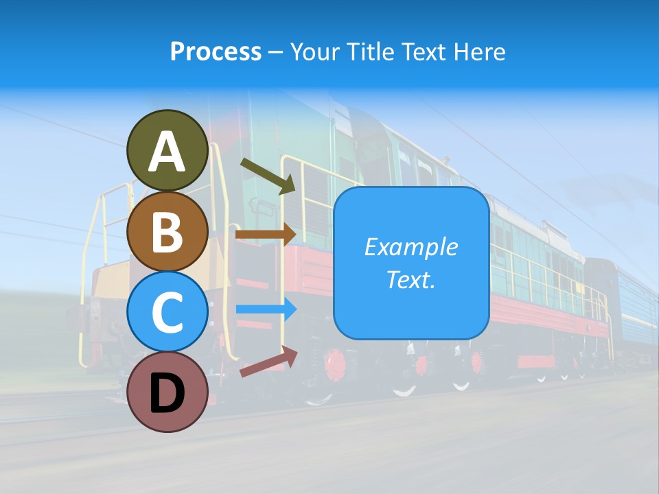 Summer Transportation Rail PowerPoint Template