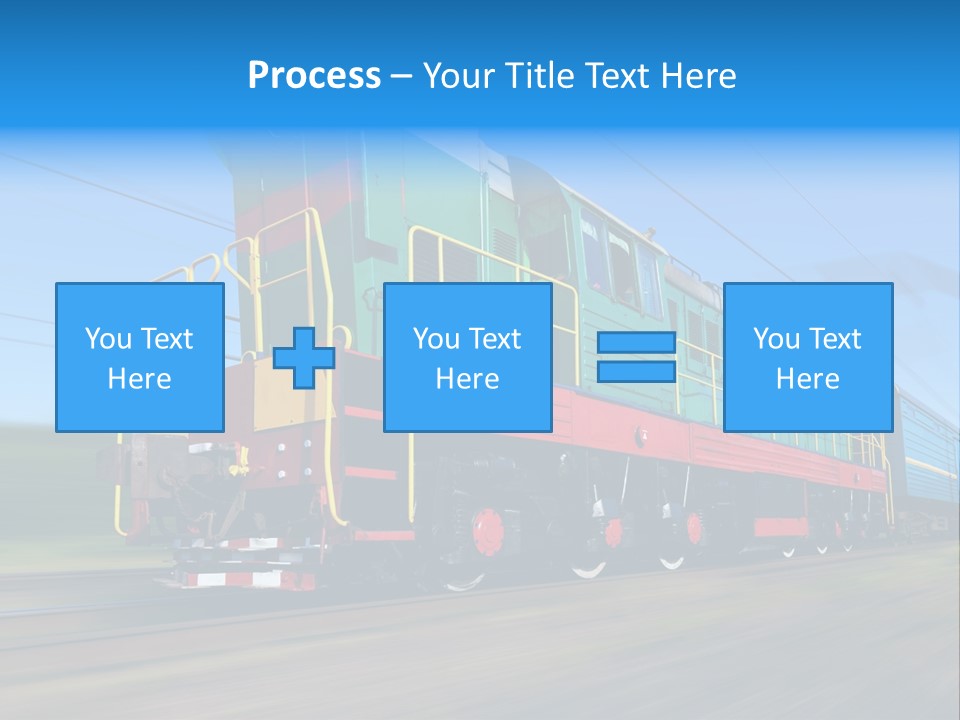 Summer Transportation Rail PowerPoint Template