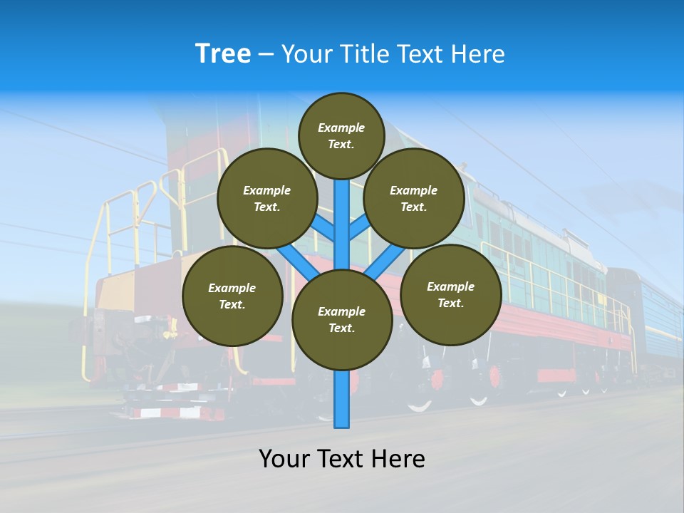 Summer Transportation Rail PowerPoint Template