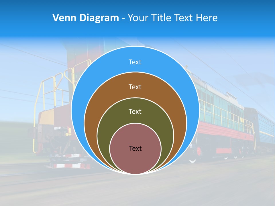 Summer Transportation Rail PowerPoint Template