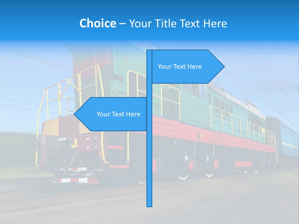 Summer Transportation Rail PowerPoint Template