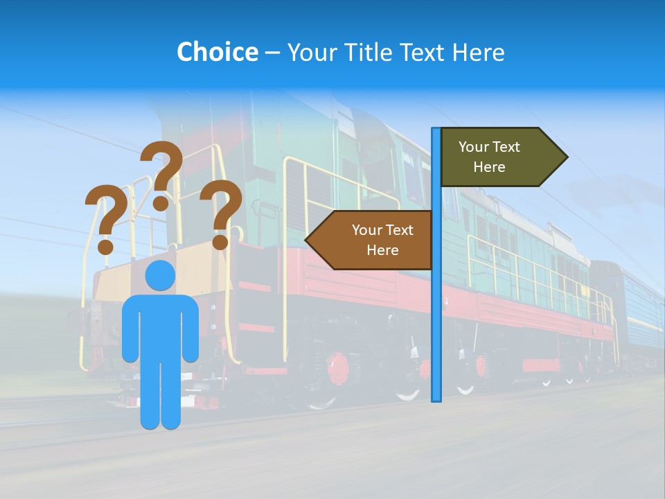 Summer Transportation Rail PowerPoint Template
