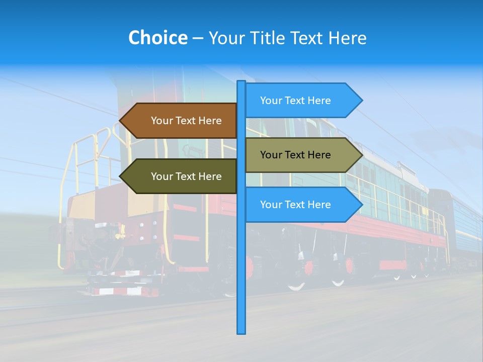 Summer Transportation Rail PowerPoint Template