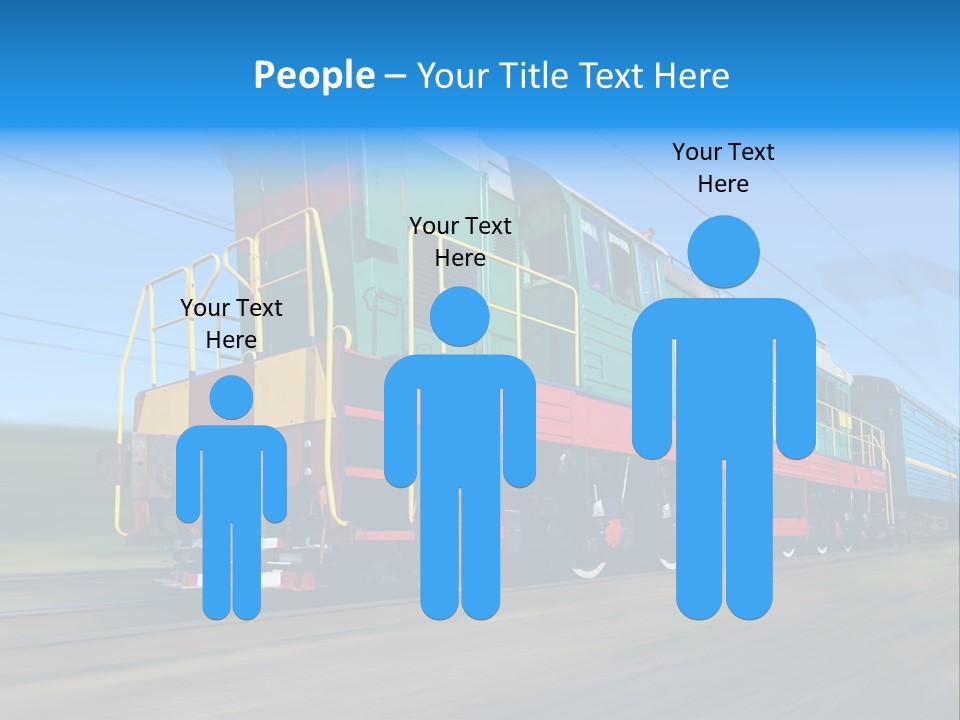 Summer Transportation Rail PowerPoint Template