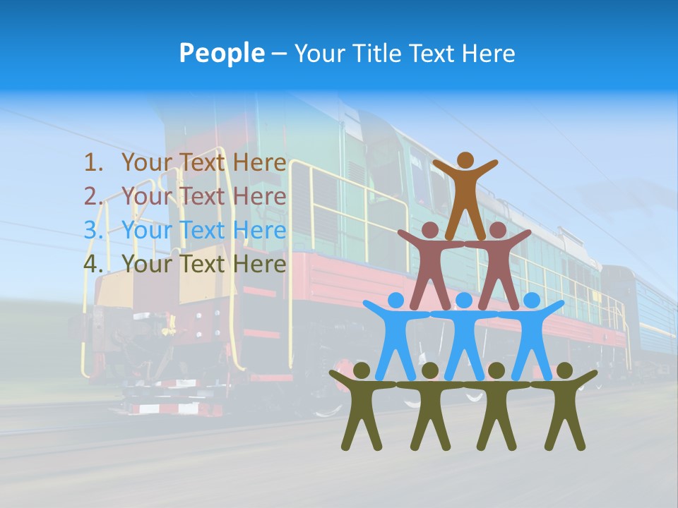Summer Transportation Rail PowerPoint Template